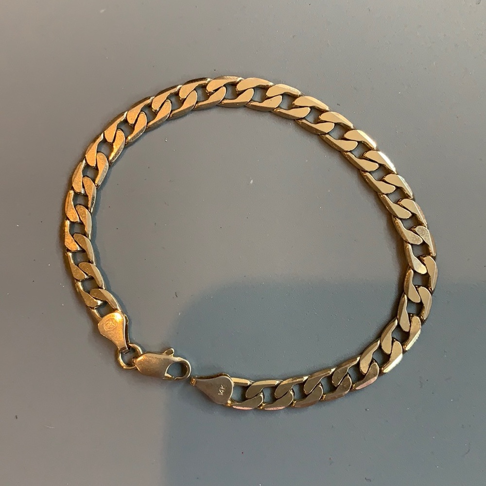 14k Cuban Link Bracelet